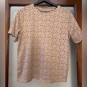 Zara light pink blouse